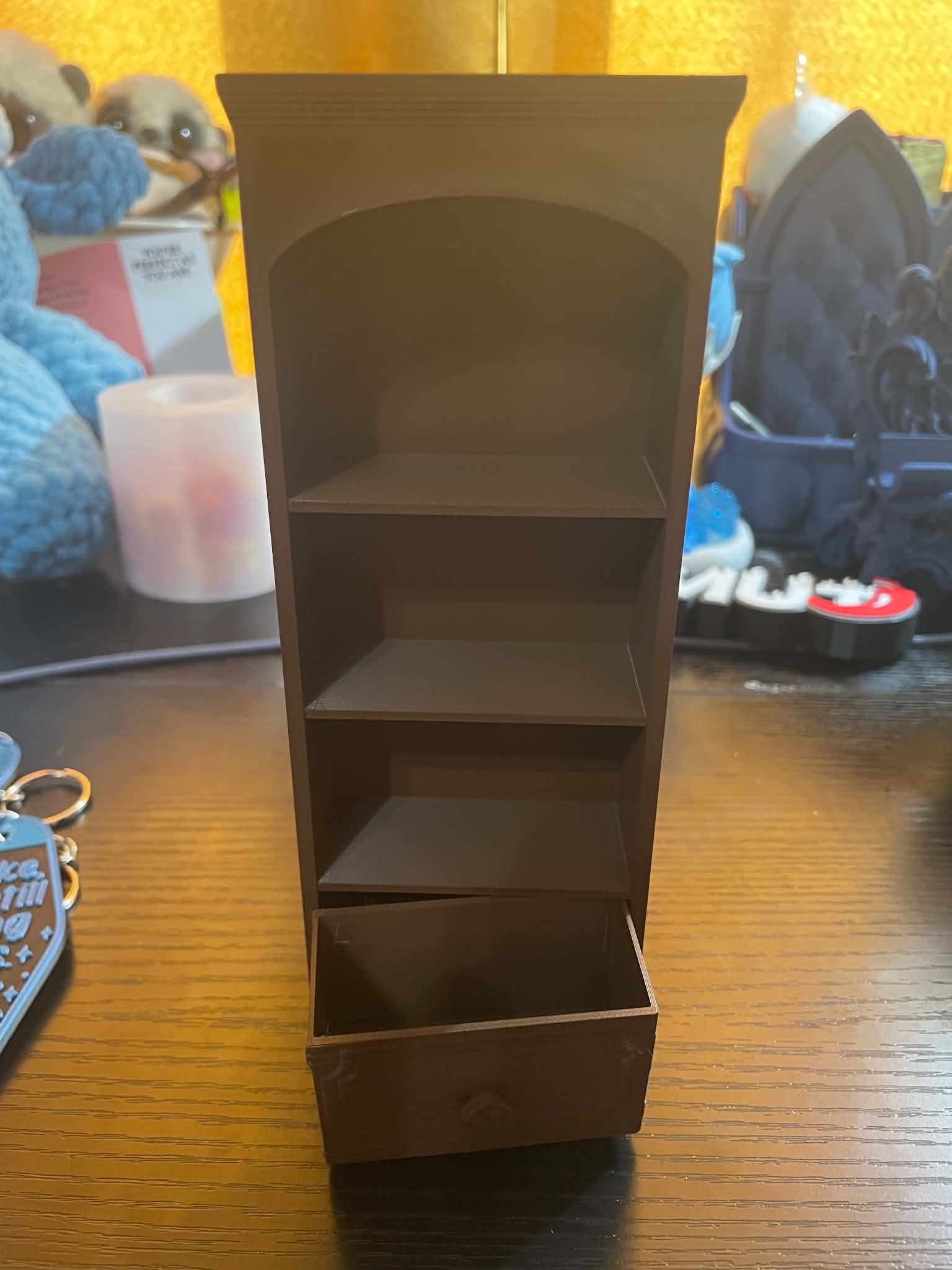 Arched Drawer Mini Bookshelf