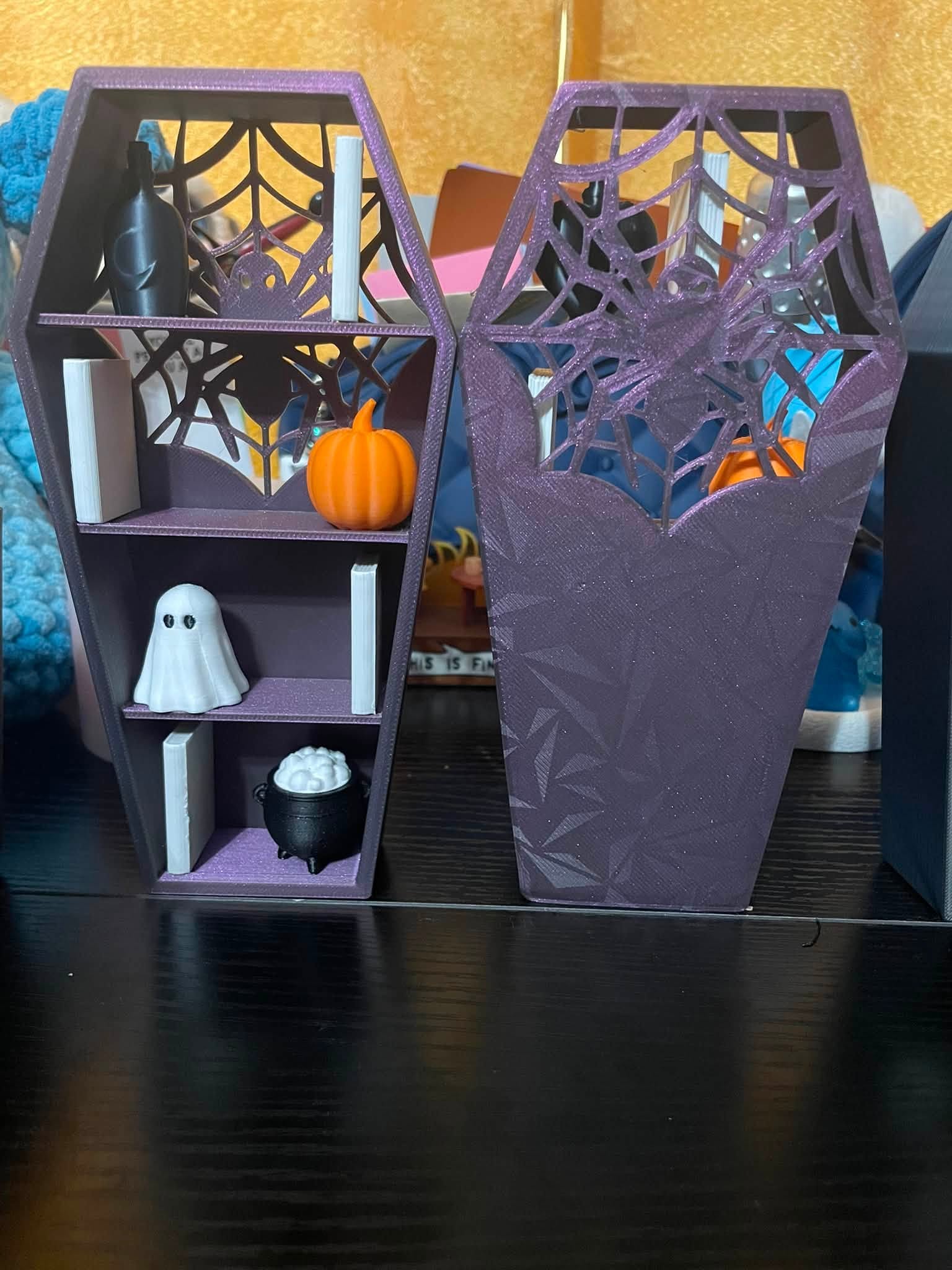 Spooky Coffin Mini Bookshelf