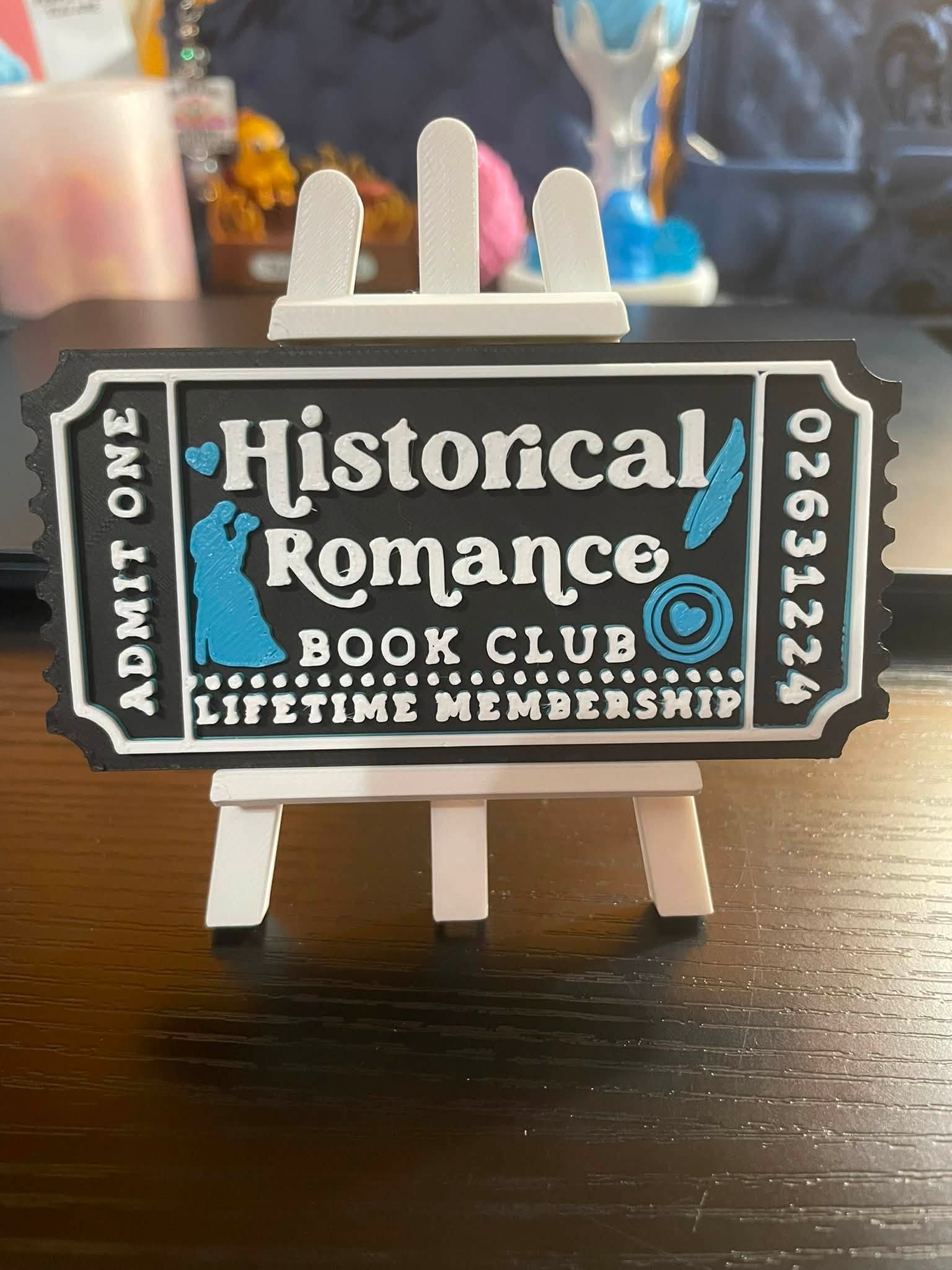 Historical Romance Book Club Lifetime Membership Ticket